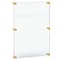Azar Displays Floating Acrylic Wall Frame with Gold Stand Off Caps 105540-GLD - alternate 1